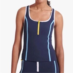 STAUD × NEW BALANCE Sleek Front Zip Tank Top